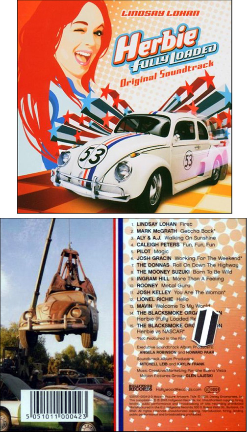 Herbie Fully Loaded Soundtrack details