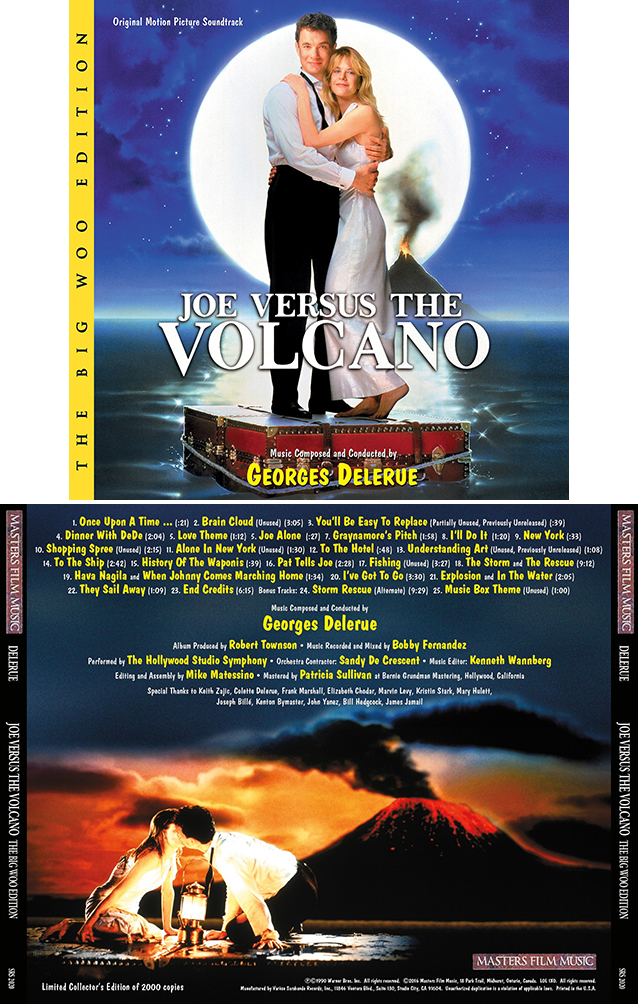 Georges Delerue Joe Versus The Volcano Songs Joe Versus The Volcano- Soundtrack details - SoundtrackCollector.com